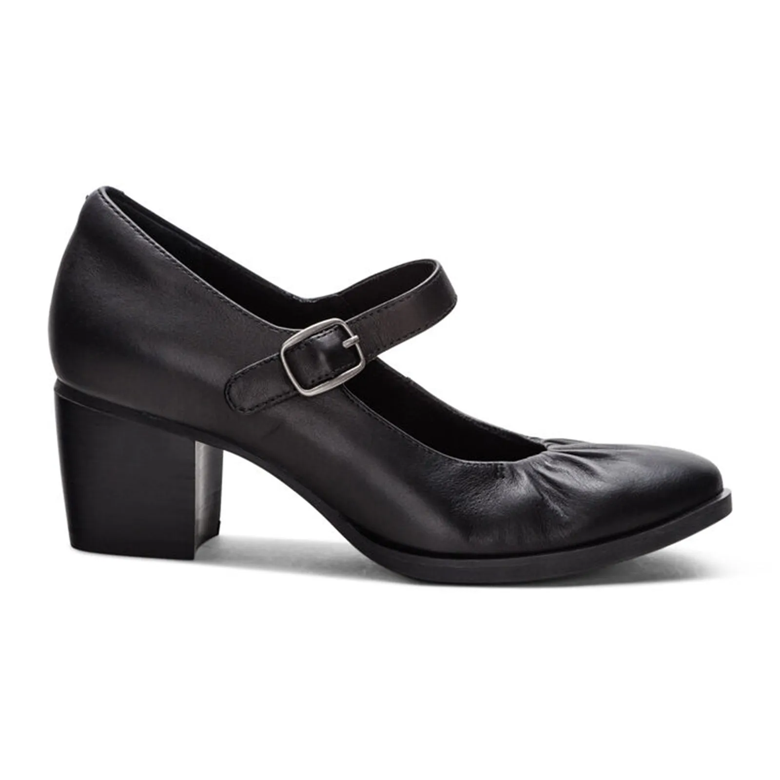 Aetrex Sara Heeled Mary Jane (Women) - Black