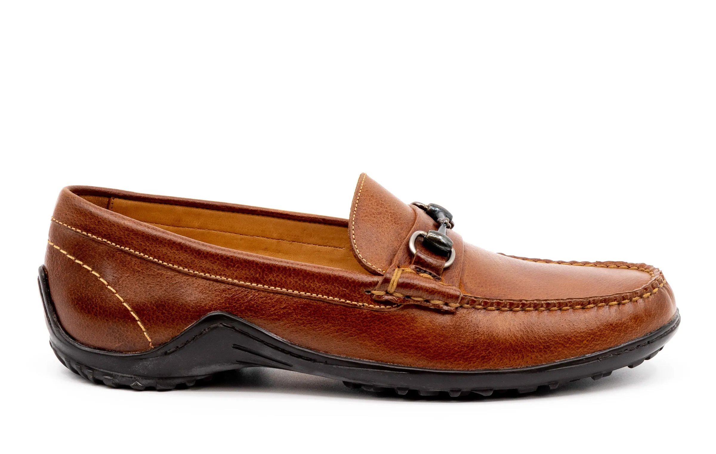 Bill Water Buffalo Horse Bit Loafers - Burnt Cedar