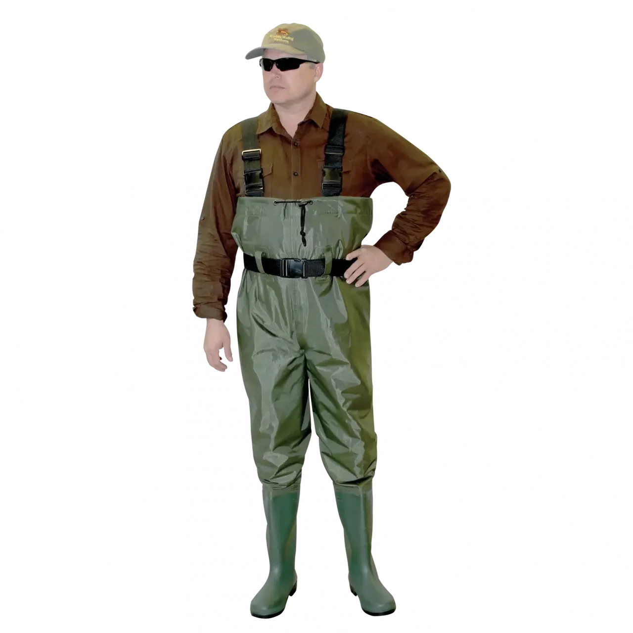 Caddis Mens Green PVC Chest Waders