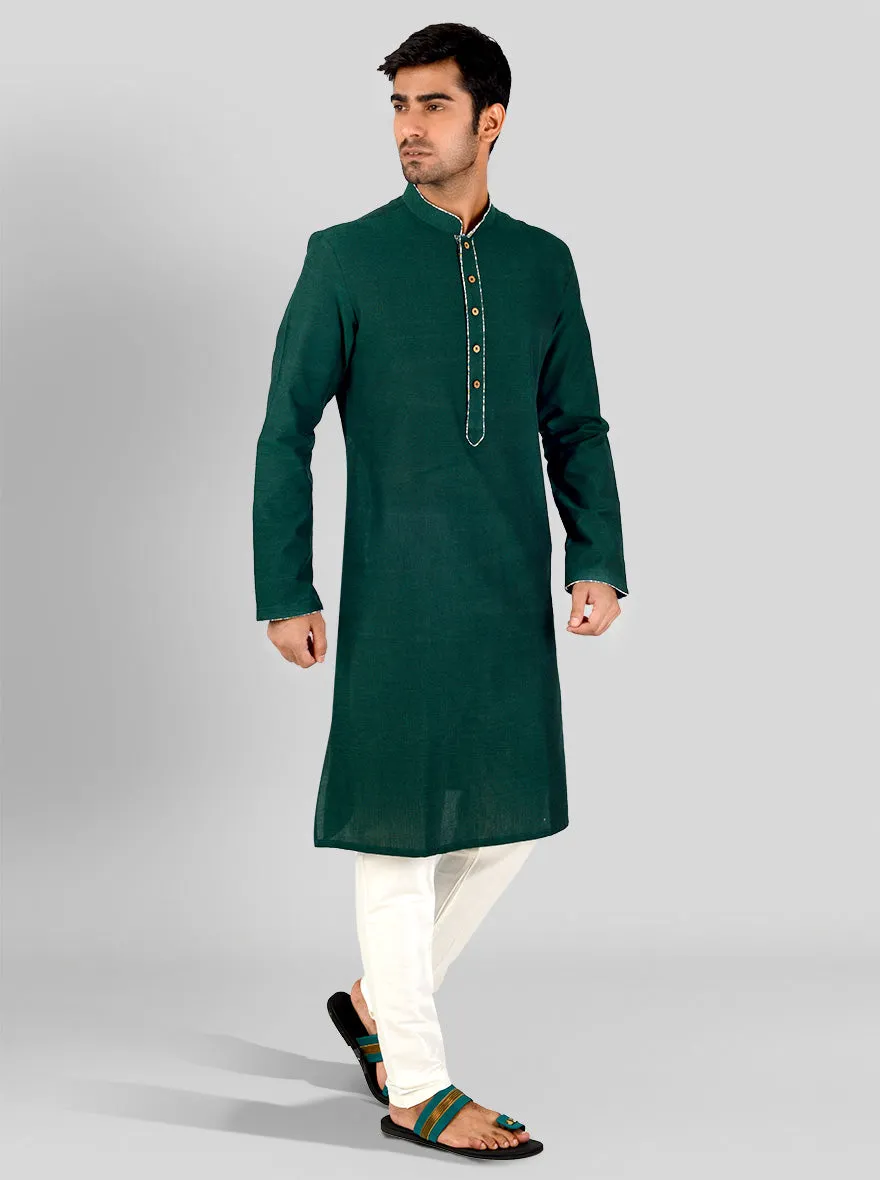 Dark Green Kurta | Azania