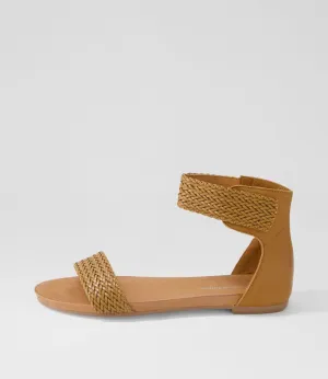 Django & Juliette - Sandals - Jellan - Tan / Weave Leather