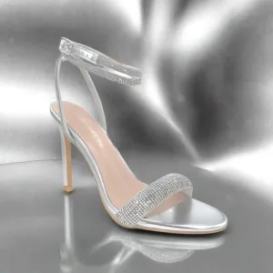 ELEANOR Silver Metallic Faux Leather