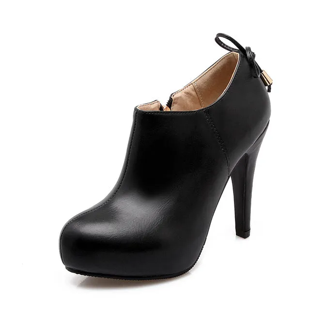 Elegant Thin High Heels Pointed Ankle Boots