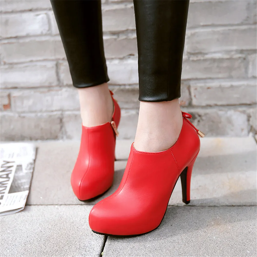 Elegant Thin High Heels Pointed Ankle Boots