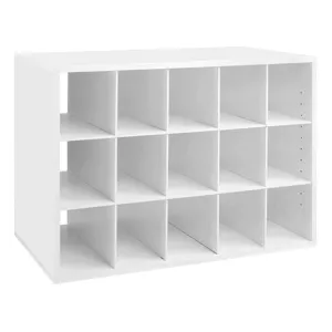 freedomRail Big O-Box Cubby Unit - White