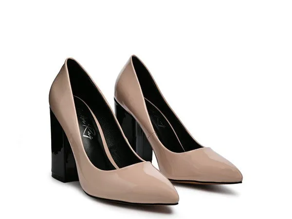 Kamira Black Heel Pumps