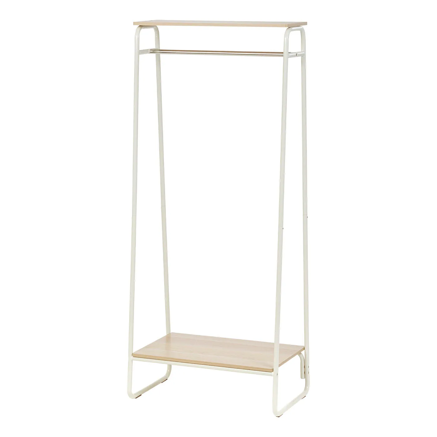 Metal Garment Rack with Wood Shelf - 2 Shelf