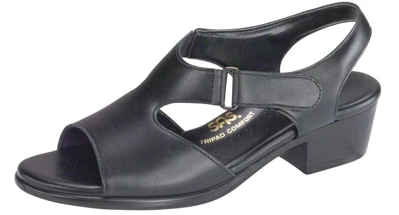 SAS Women's Suntimer Heel Sandal BLACK