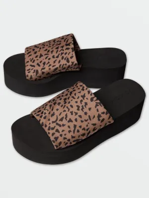 Simple Hi-Scraper Sandal - Animal Print