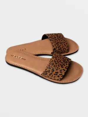 Simple Slide Sandals - Cheetah