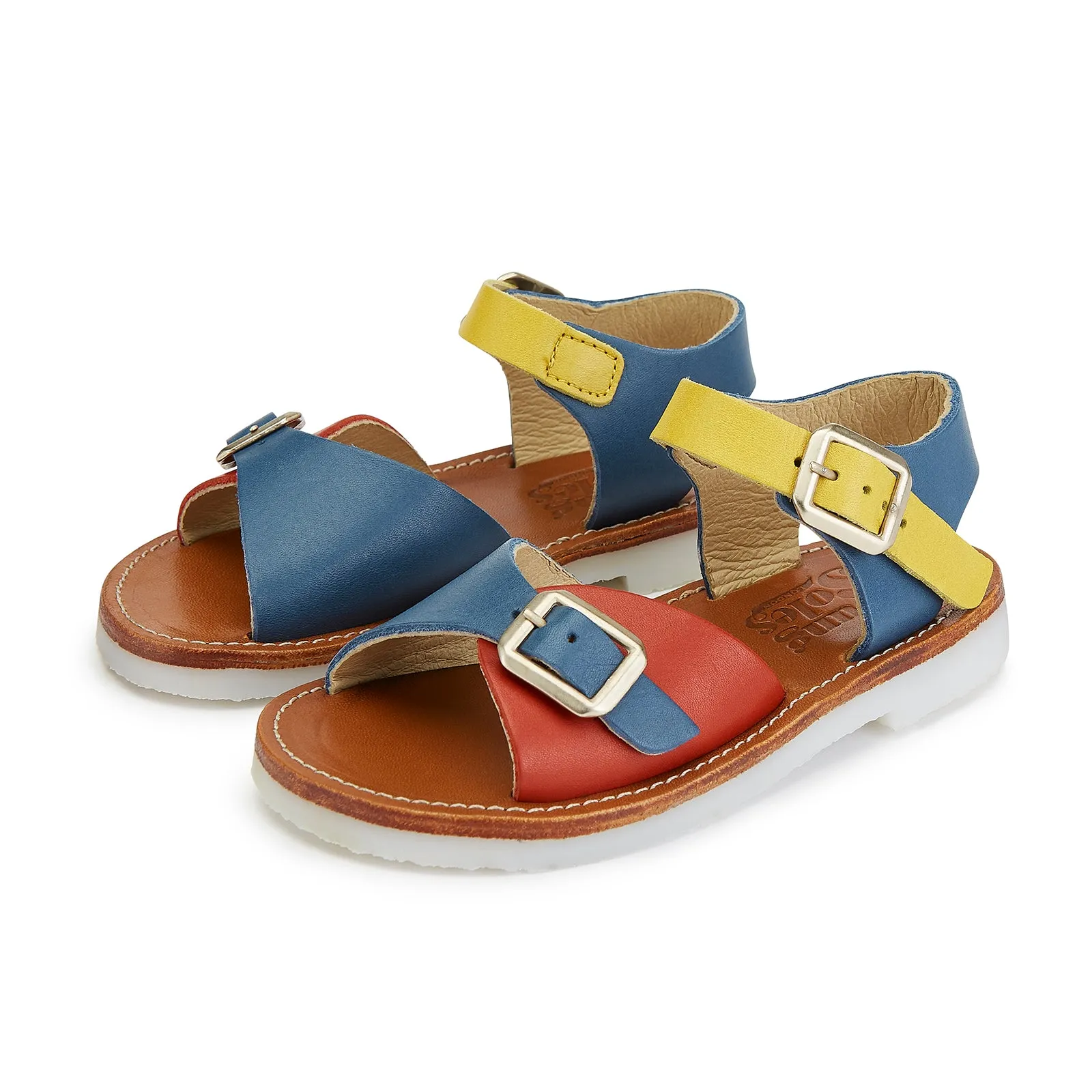 Young Soles Sonny Multi-Block Retro Sandals